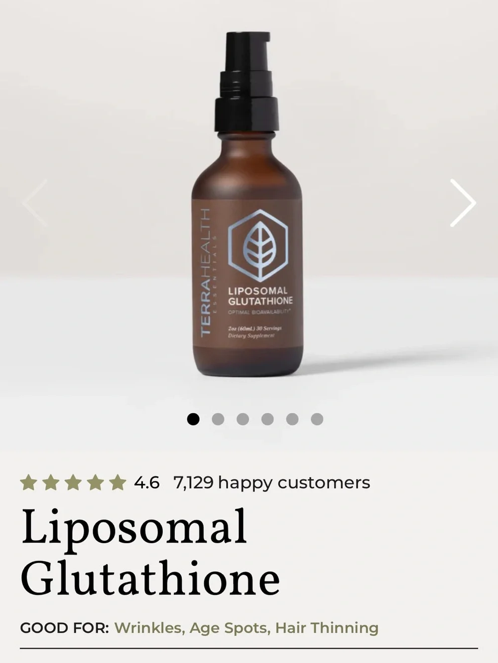 Liposomal Glutathione Serum - Brown - Picture 1 of 4